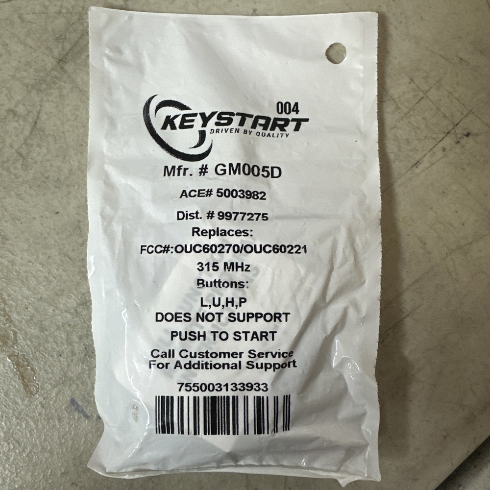 NEW Keystart MFR# GM005D ACE# 5003982 Dist. 9977275