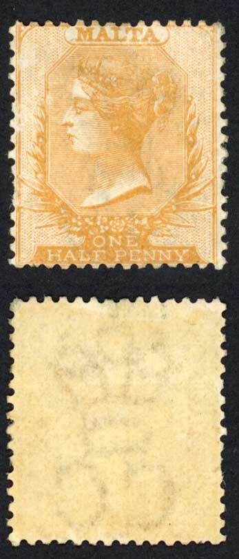 Malta SG4/13 1/2d Wmk CC Perf 14 M/M