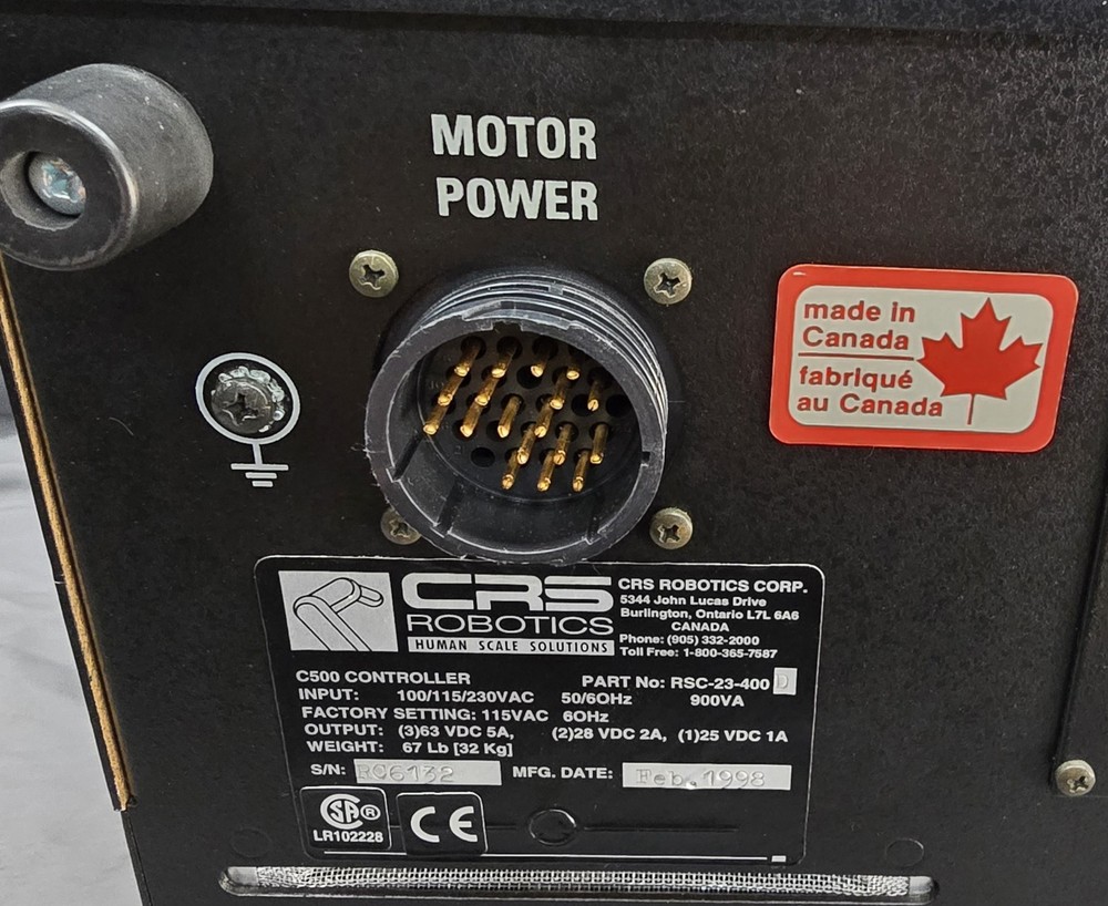CRS ROBOTICS A465 CONTROLLER FOR ROBOTS