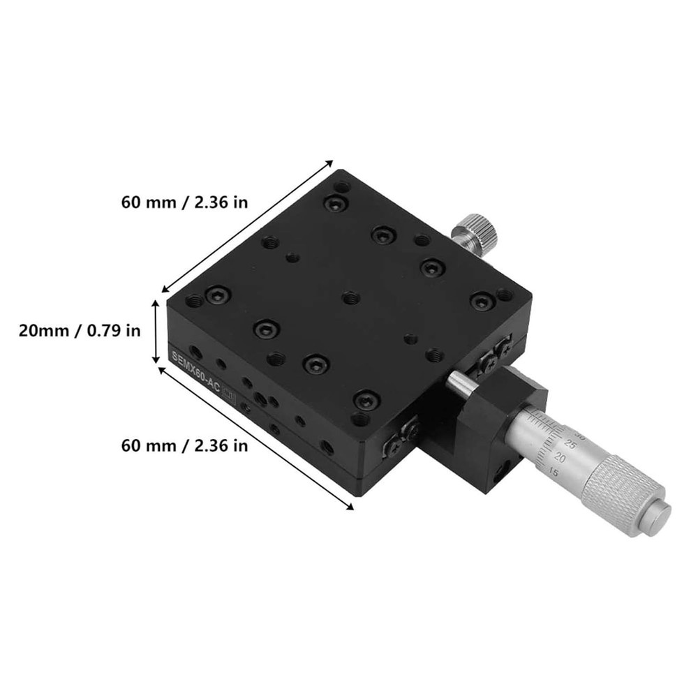 X Micrometer Manual Fine-Tuning Cross Roller Precision Linear Stages X Axis...