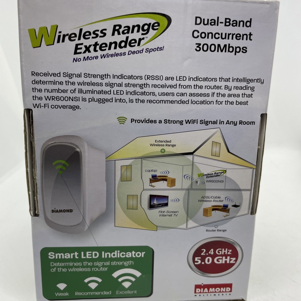 Diamond Multimedia - Wireless Repeater Range Extend WR600NSI NEW