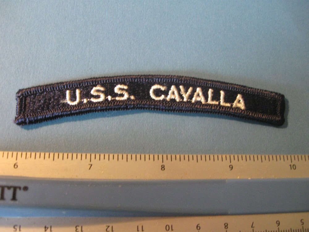 USN US Navy USS CAVALLA SS 244 Arc Rocker Tab Patch