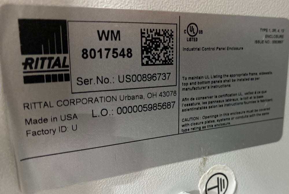 Rittal WM 8017548 Enclosed Industrial Control Panel W/ABB Disconnect
