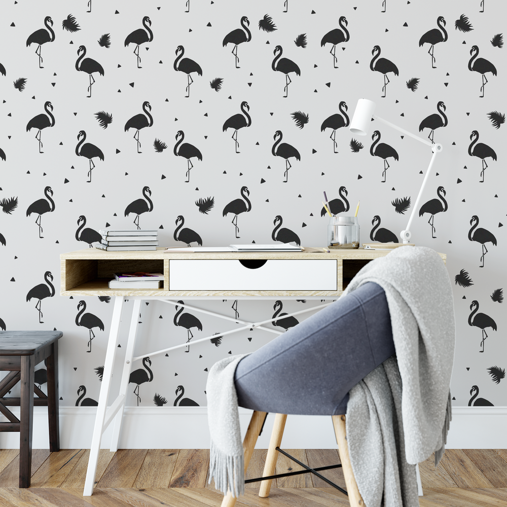 Flamingo Pattern Wall Stencil - Durable & Reusable Mylar Stencils
