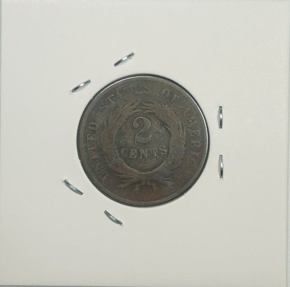 1867 Two 2c Cent Piece Type Coin