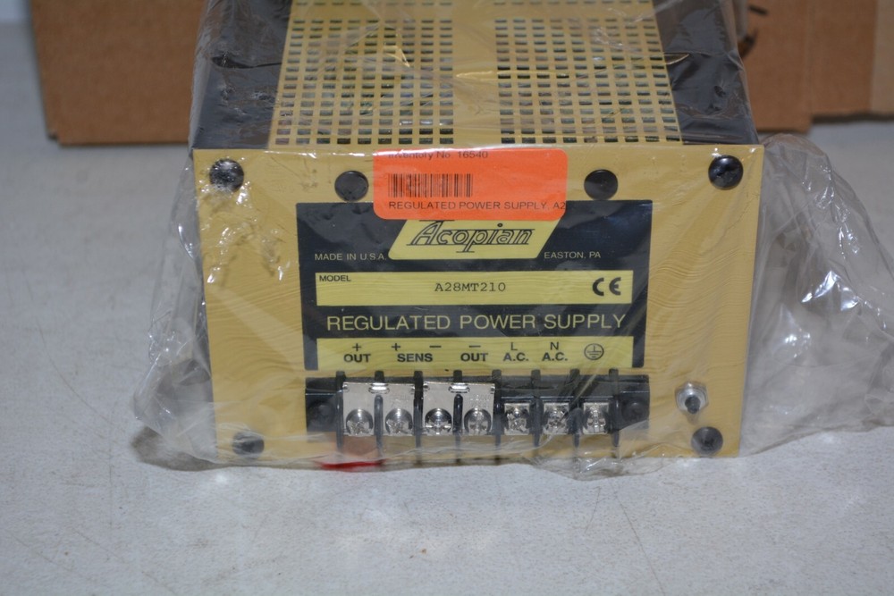 Acopian A28MT210 Regulated Power Supply #H87