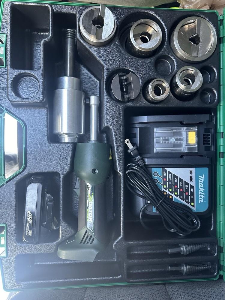 18v Greenlee Electric Knockout Set