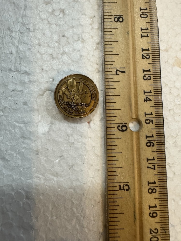 Vintage NASA Space Shuttle Pin - Challenger Launch Team