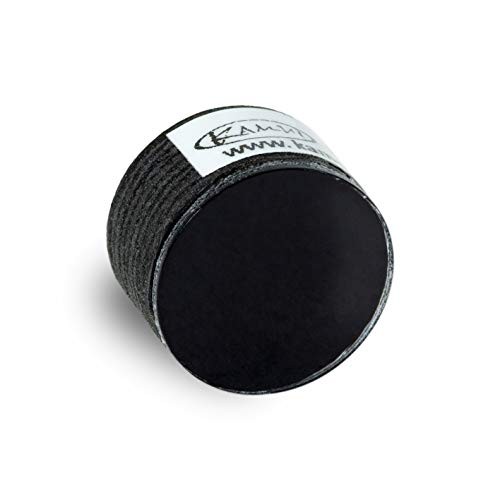 Clear Black Laminated Pool Billiard CUE TIP - 1 pc - 14 mm - Genuine (Medium)