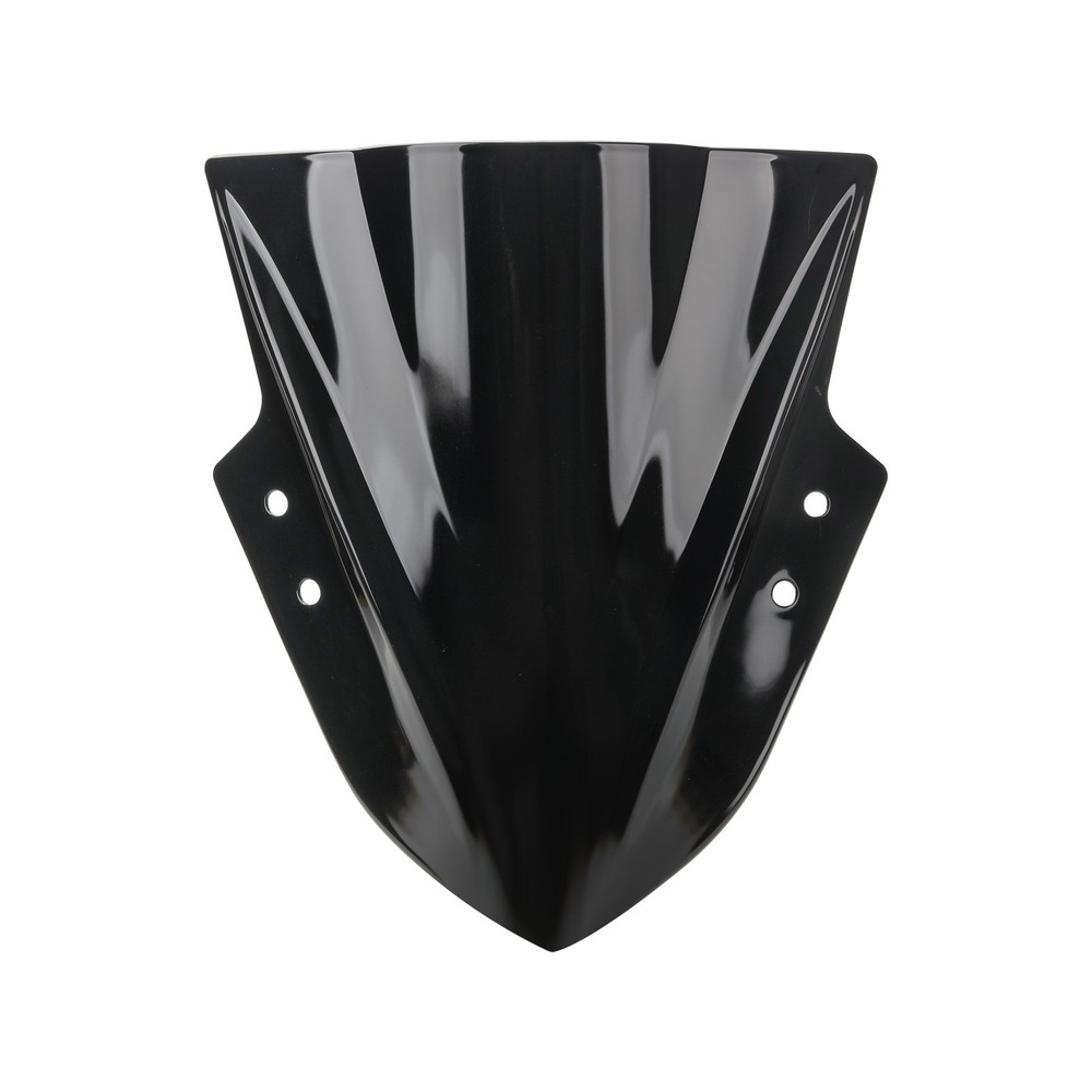 Black Double Bubble ABS Windscreen Windshield For Kawasaki Ninja 300 2013-2018