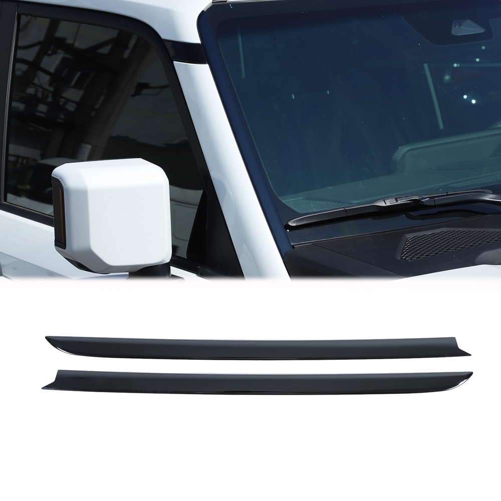 A-Pillar Front Molding Windshield Outer Trim Cover Compatible with Toyota Lan...
