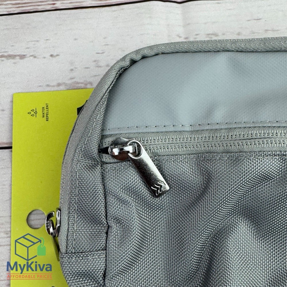 Belt Fanny Pack All In Motion Gray Adjustable Strap Recycled Polyester