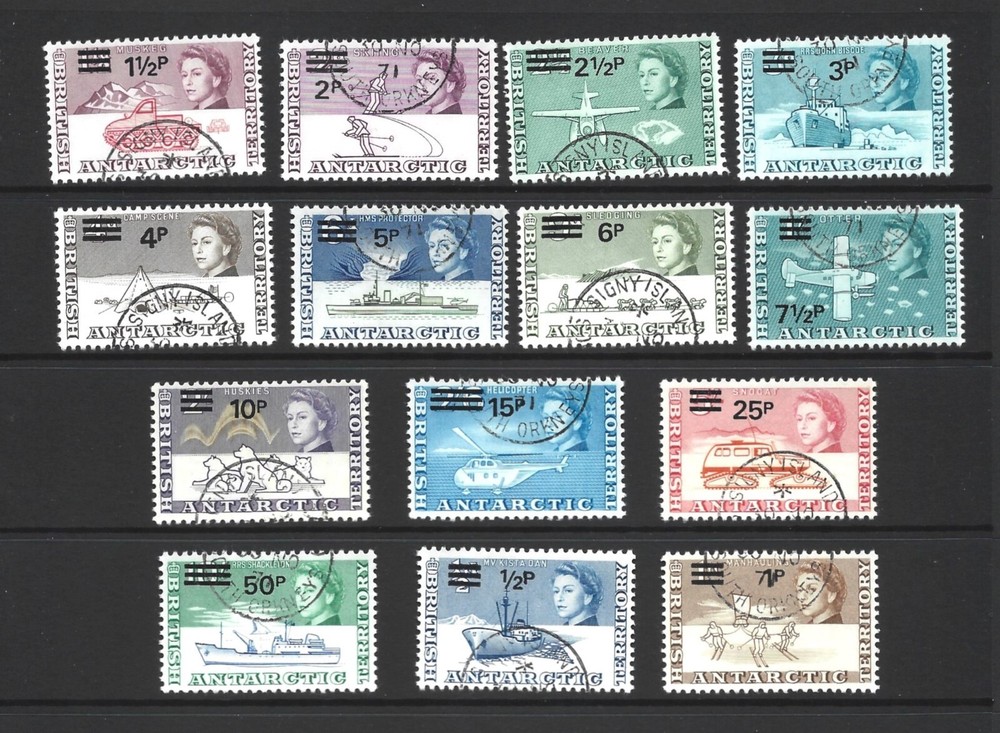 British Antarctic territory, 1971, SG24-37,  used,  ref 309