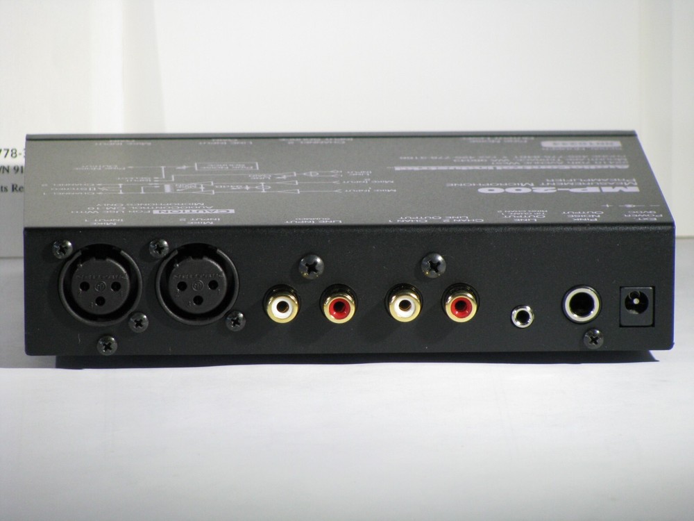 Audio Control Industrial MP-200 Measurement Microphone Preamplifier