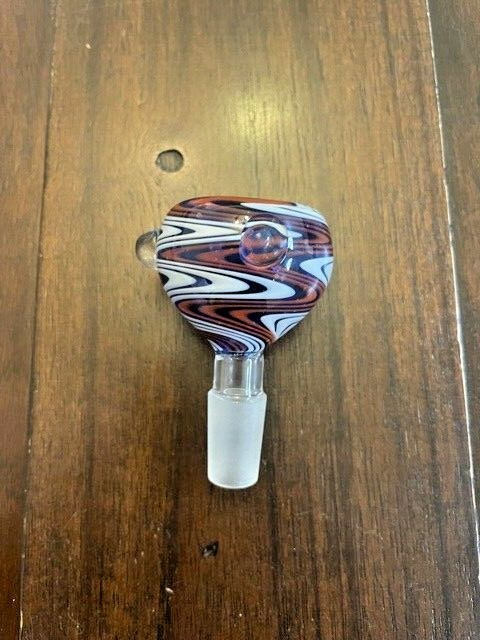 18mm Premium Glass Hookah Bowl Desert Wave