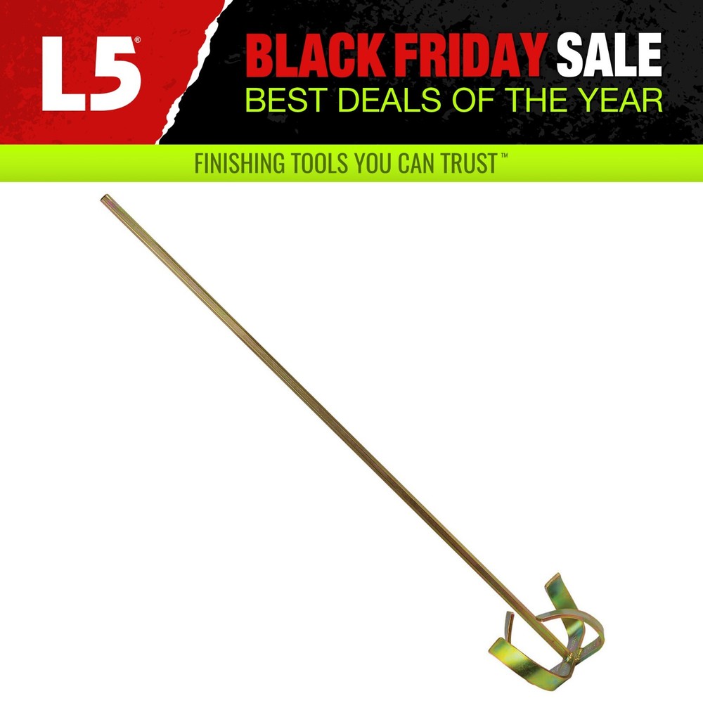 LEVEL5 Drywall Tools - 32" Long Mixing Paddle W/ 5" Head | 5-291