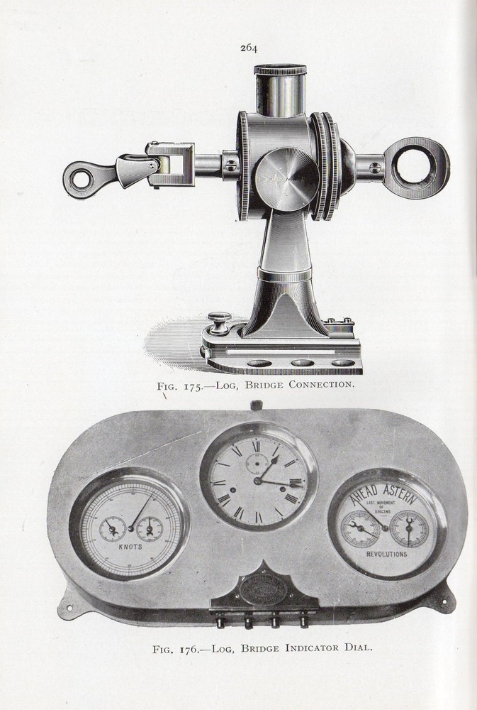 1921 PRINT ~ LOG BRIDGE CONNECTION INDICATOR DIAL REVERSE TOWING PATTERN