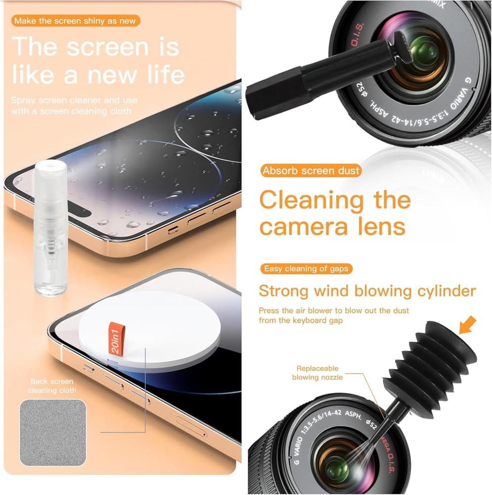 Electronics Cleaning Brush Kit 20in1 Laptop Keyboard