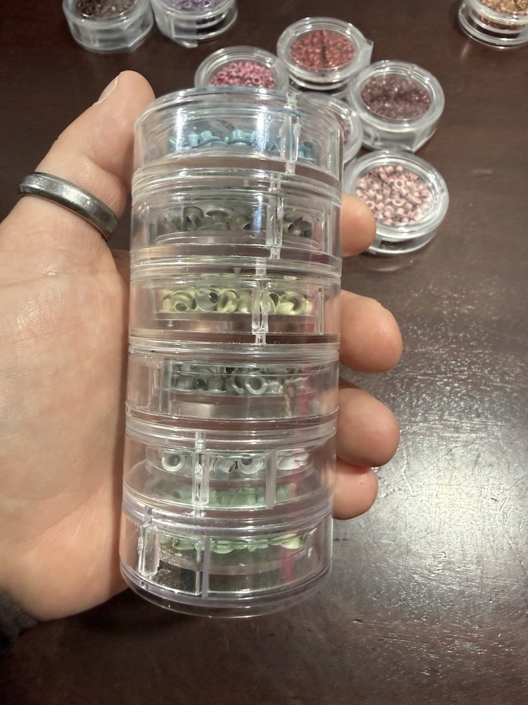 Making Memories Eyelets Grommets Craft Kit 30 Containers, All Colors, Stackable