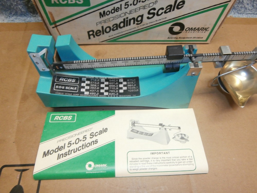 RCBS MODEL 505 POWDER / RELOADING SCALE 5-0-5