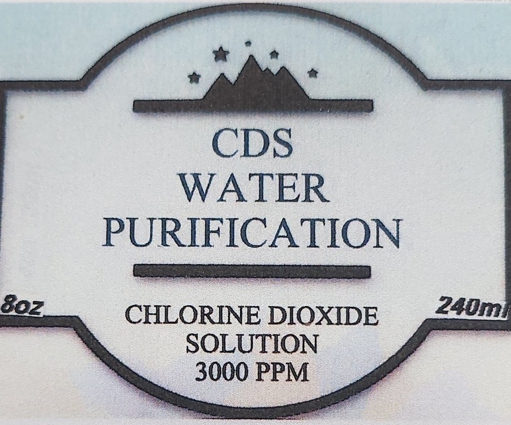 CDS Water Purification -2 Bottles 8oz 240ml.