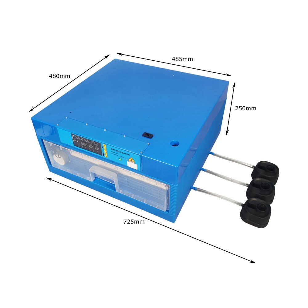 Incubator Drawer Single Layer Temperature Humidity Digital Display 64 Eggs 110V