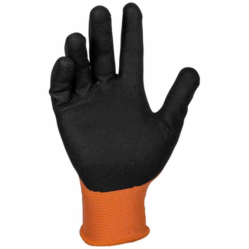Klein Tools 60582 Knit Dipped Gloves, Cut Level A1, Touchscreen, X-Large, 2-Pair