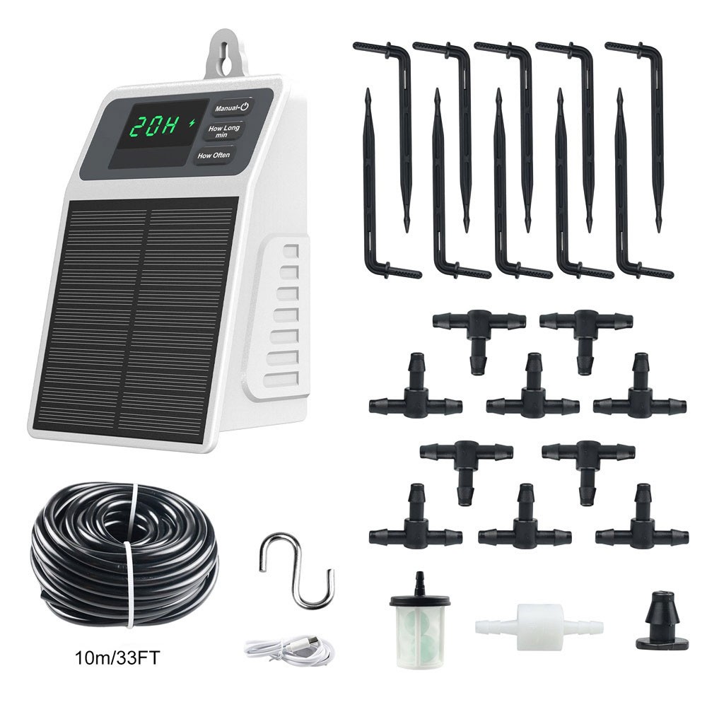 Solar Watering Set Automatic Plant Irrigation Timer Irrigation System