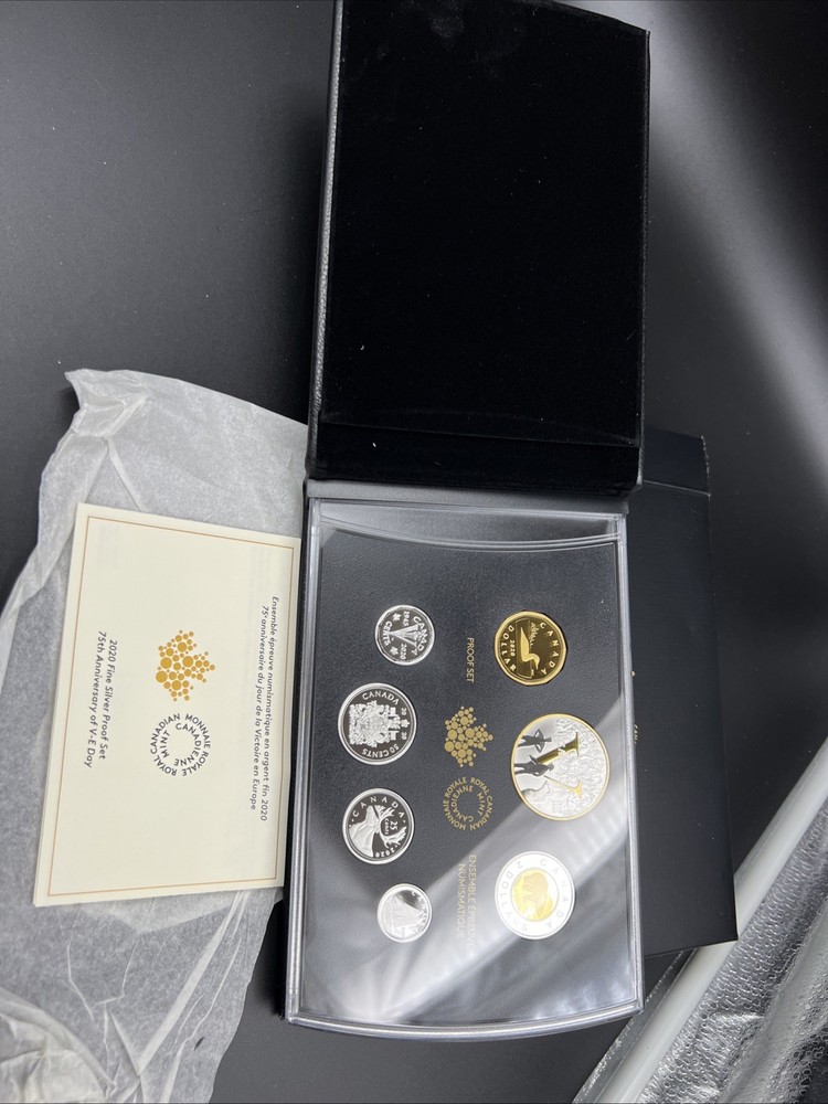 2020 Canada V Day Fine Silver Proof Set w/ Box & COA
