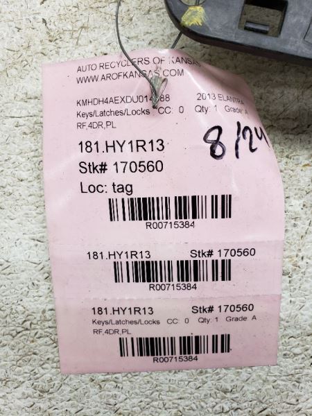 ELANTRA 2013 Keys/Latches/Locks 715384