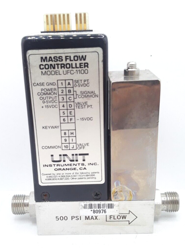 Unit UFC-1100 Mass Flow Controller Range  100 SCCM Gas O2