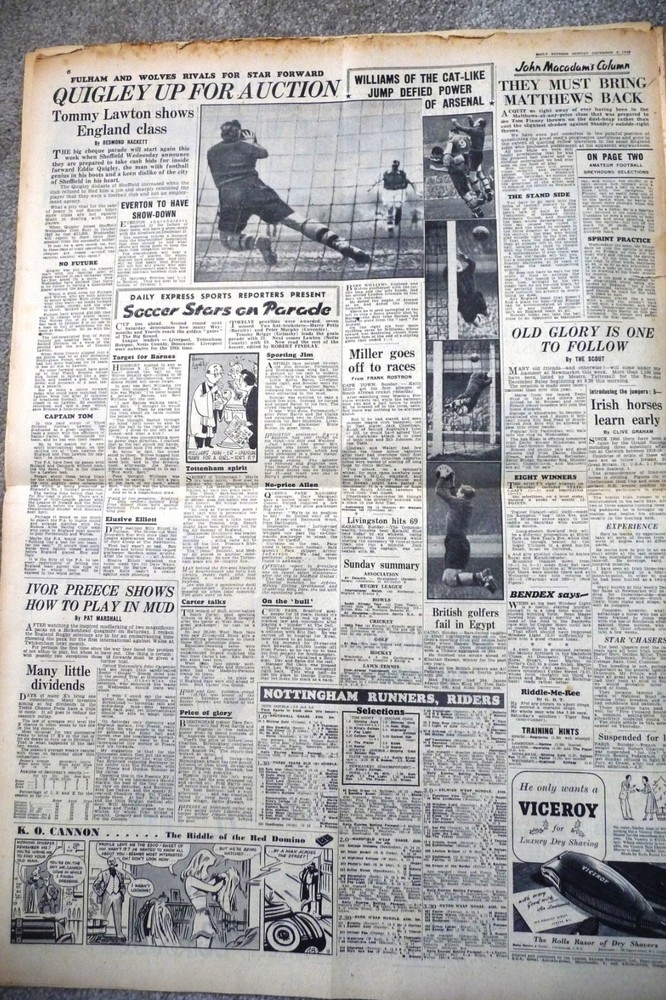 Daily Express 5th December 1949