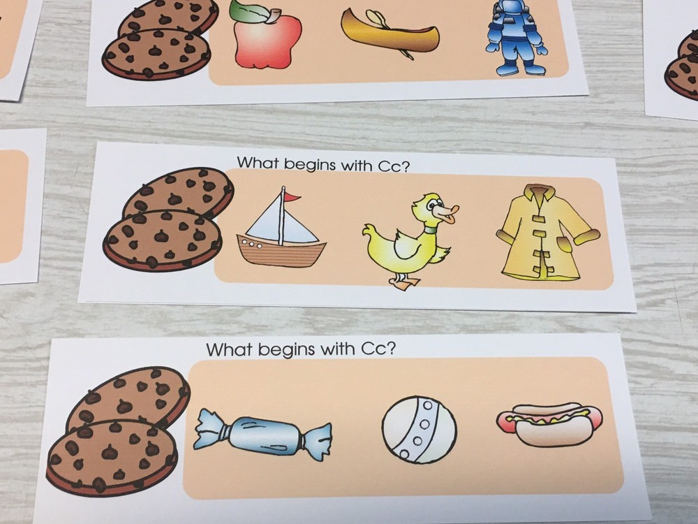 Phonics Cc- What Begins With Cc - Laminated Activity Set - Teaching Supplies