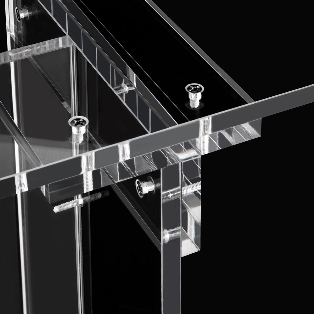 40inch Tall Clear Acrylic Rectangular Flower Racks Modern Wedding Flower Stand
