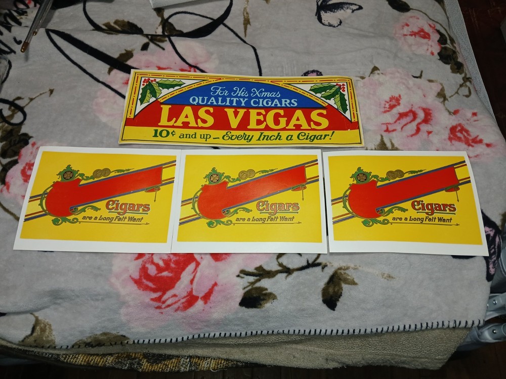 4 Vintage Cigar Advertisements