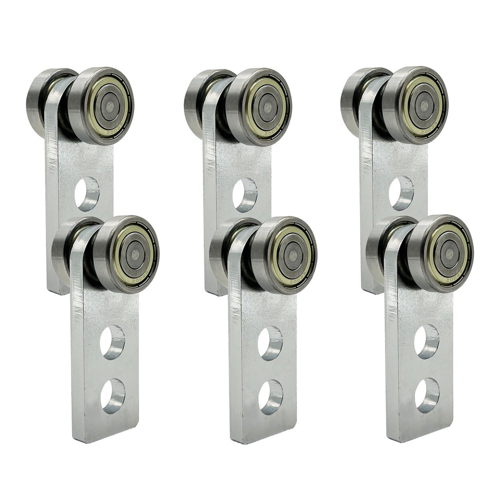 2 Wheel Trolley Assembly Rollers, Bearing Trolley Assembly for 1-5/8" Wide an...