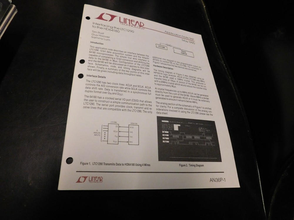 Electronics Specification Guide Application Linear Technology May 1990 LTC1290