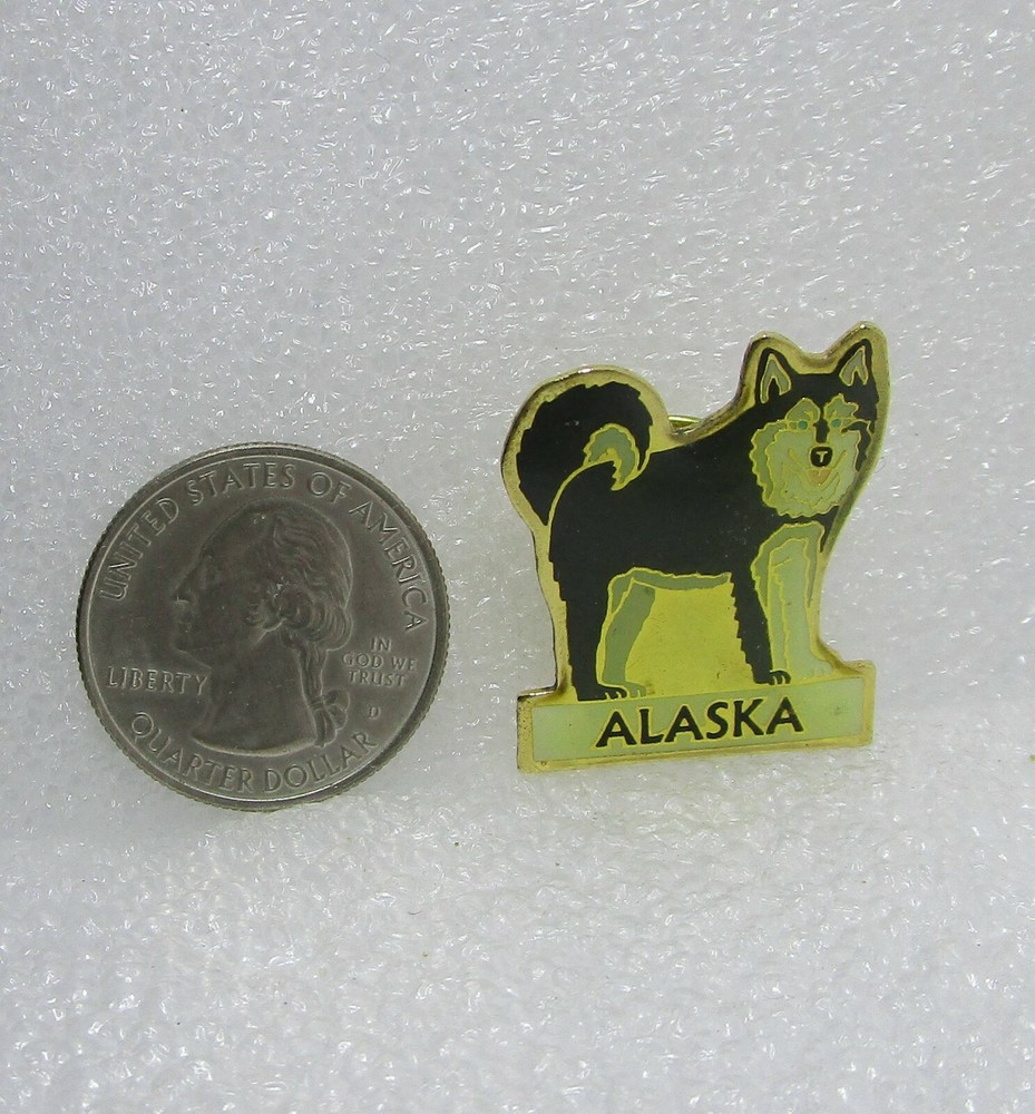 Alaska Husky Travel Pin