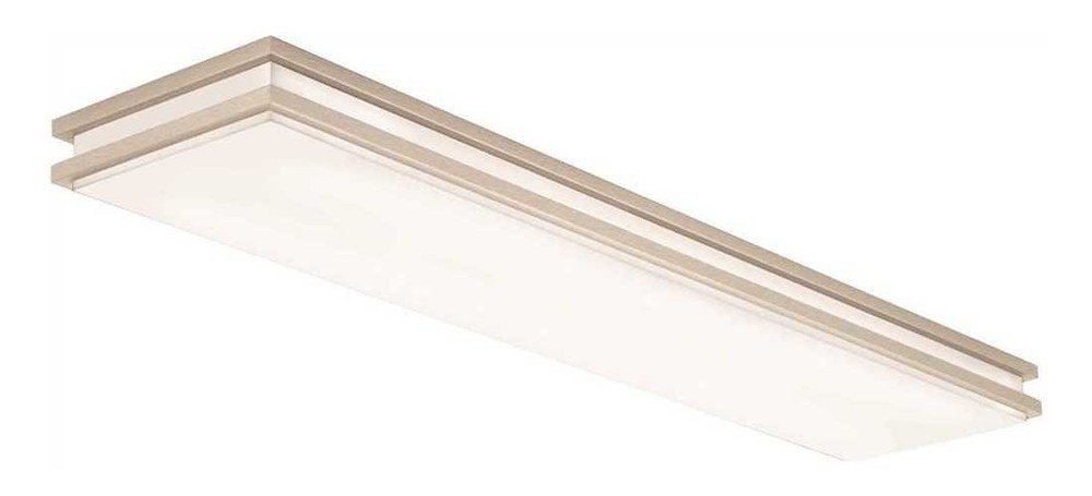 Brushed Nickel Linear Saturn LED Flush Mount