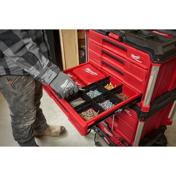 Milwaukee Packout 4-Drawer Tool Box -Red/Black (48-22-8444)