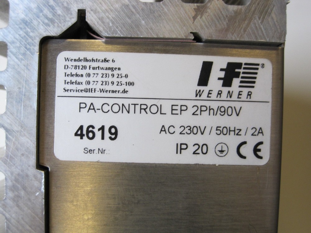 IEF Werner PA-CONTROL EP (Motor driver)