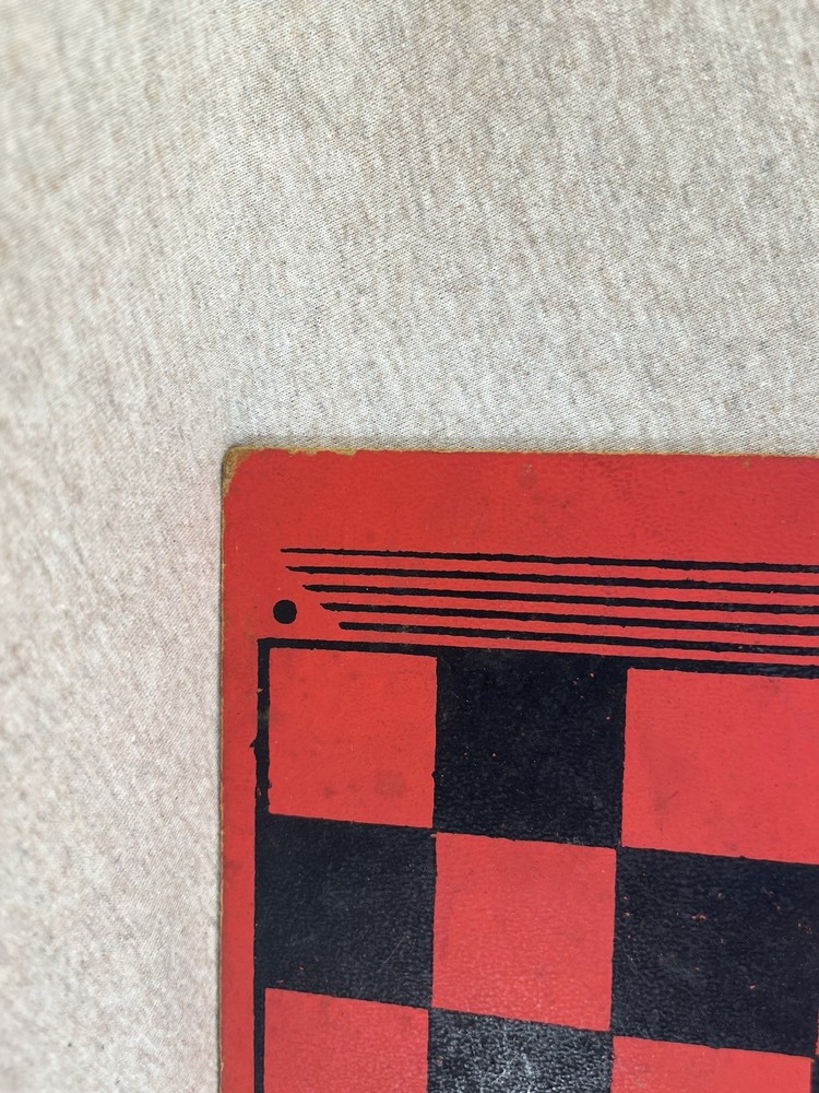 Vtg Masonite Chess/checkerboard
