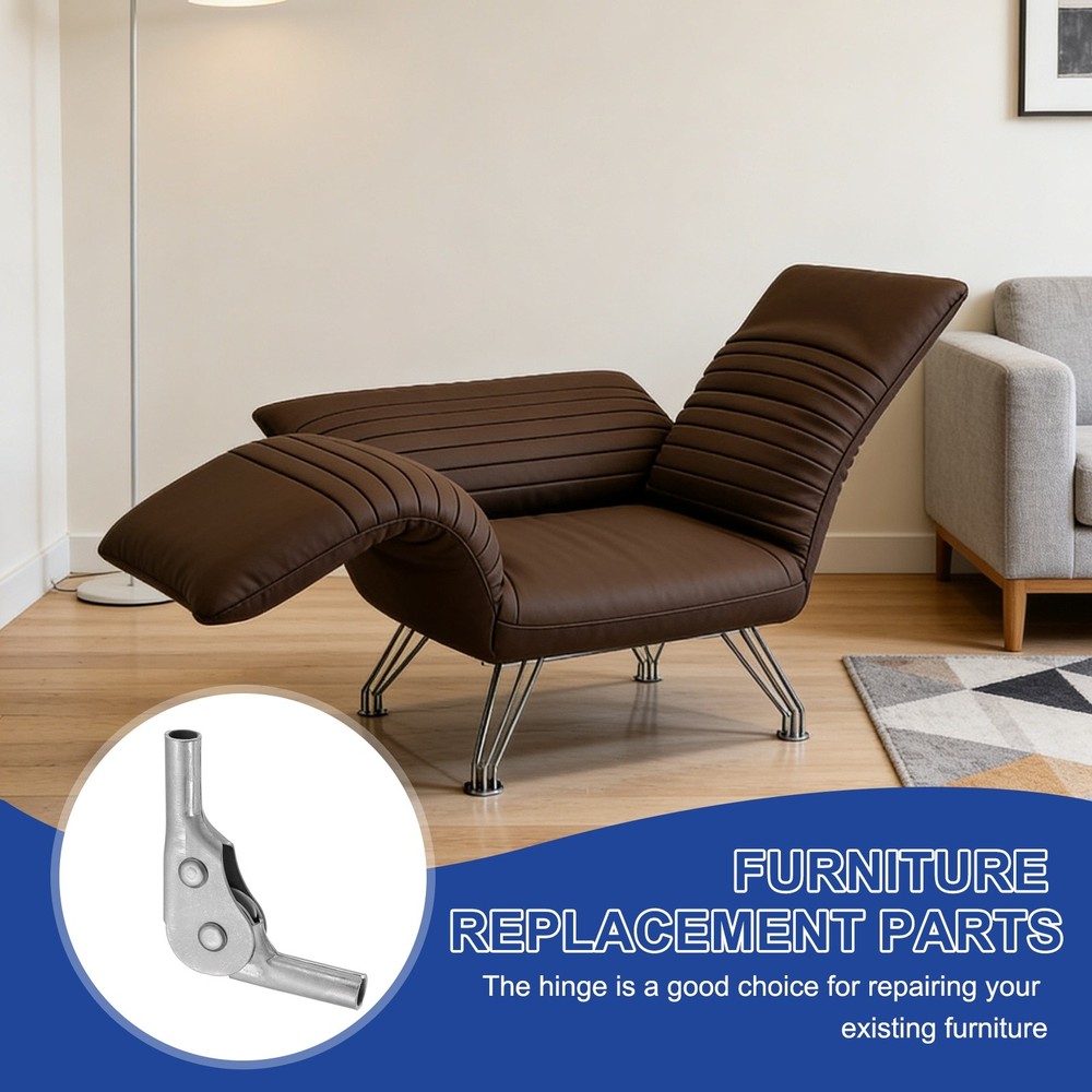 2Pcs Adjustable Sofa Hinge, 180 Degree 5 Gear Support Joint for Sofa