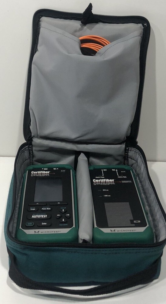 Microtest CertiFiber Optic Advanced certification for multimode Fiber Network