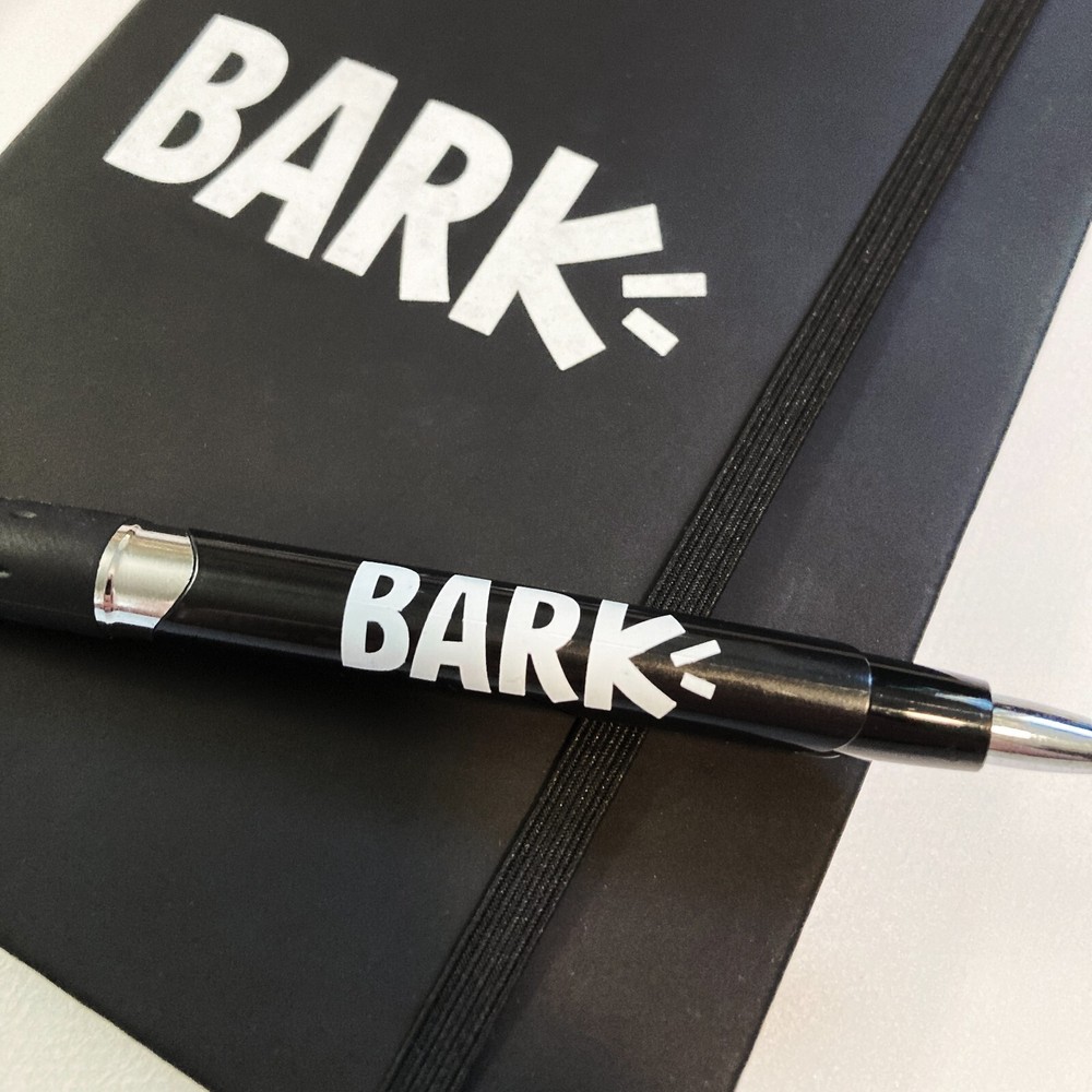 Official BarkBox "BARK" Journal Notebook Notepad and Pen Set - NEW
