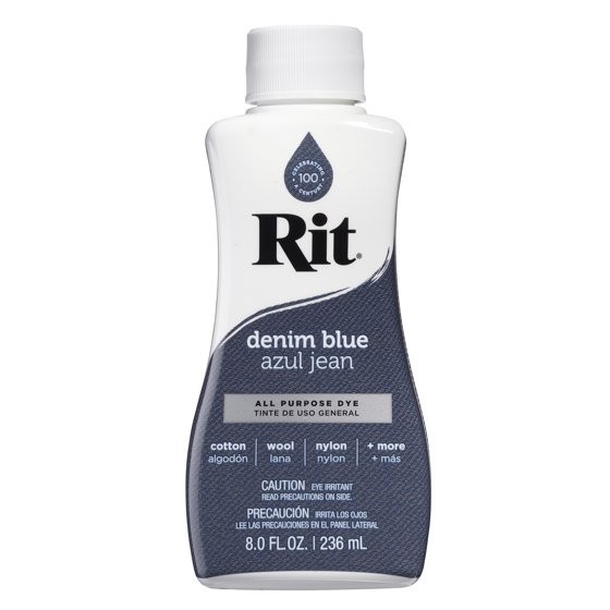 (2-pack) Rit All-Purpose Liquid Dye, Denim Blue, 8 fl oz