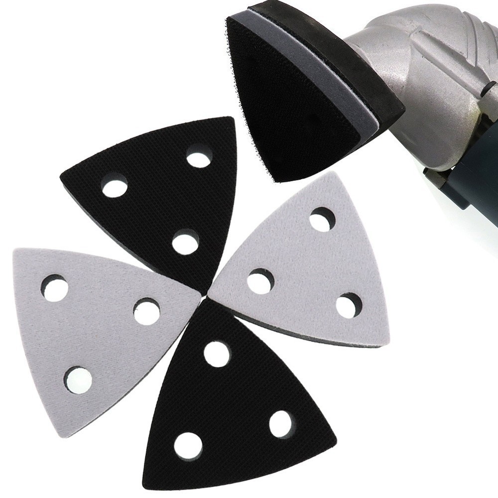 Foam Construction Backing Pad Sandpaper Soft Interface Sponge Triangle