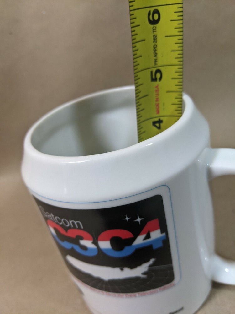 GE Astro Space Communications Satellite C3 C4 Cup Mug