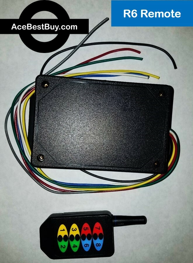 1000' range Wireless 2, 4, 6 or 8 Function Remote