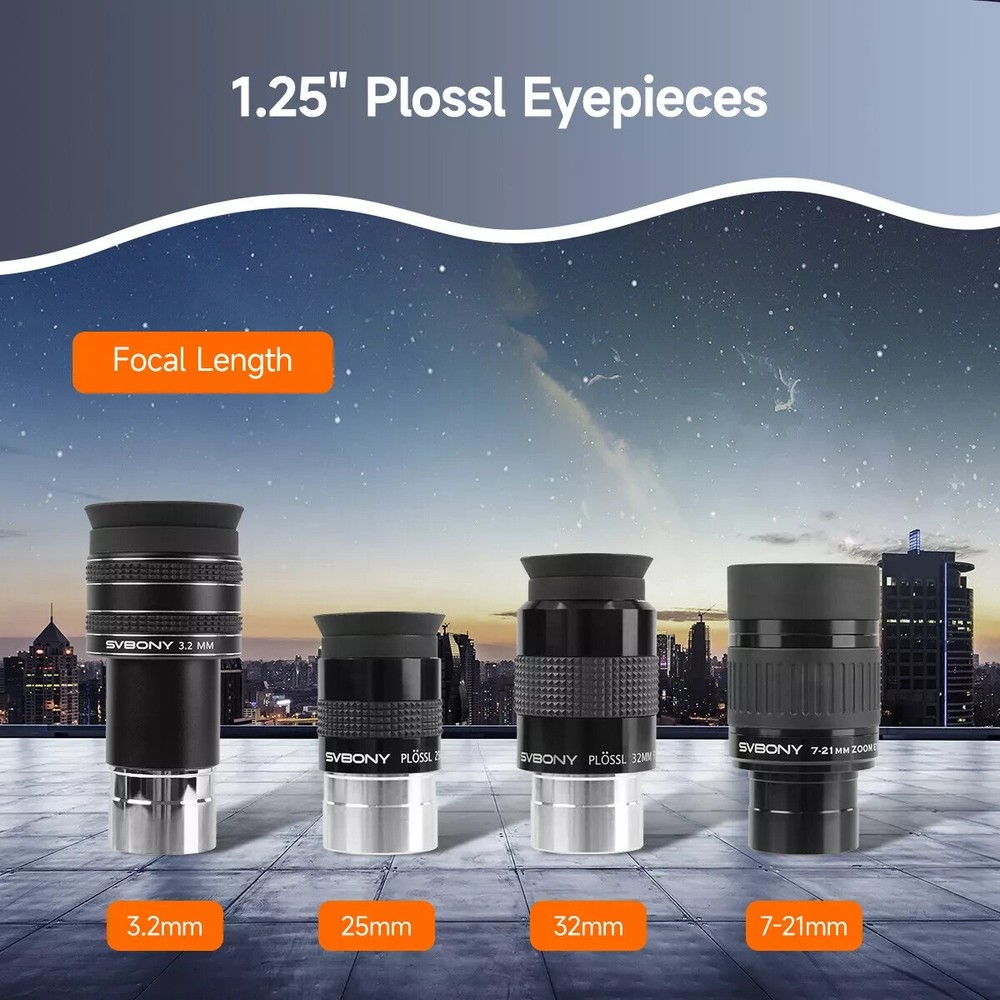 SV233 Telescope Accessory Kit 1.25" Deluxe Set for astronomical observation
